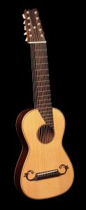 Steel String Arch Harp Guitar - Front without harp