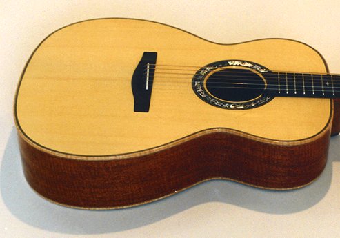 Perlman custom made guitars, detail photo