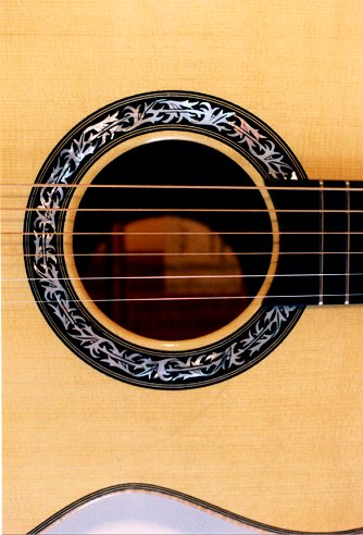 Perlman custom made guitars, detail photo