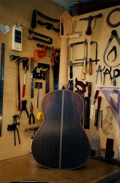 Perlman custom made guitars, detail photo