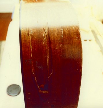 Perlman custom made guitars, detail photo