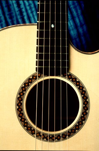 Perlman custom made guitars, detail photo