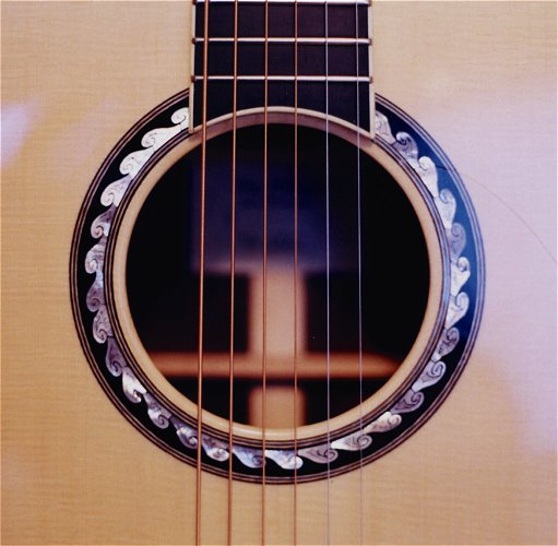 Perlman custom made guitars, detail photo