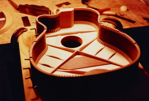 Perlman custom made guitars, detail photo